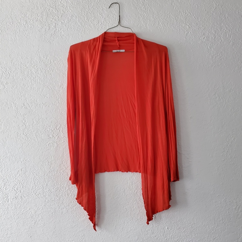 Papaya Sheer Cardigan